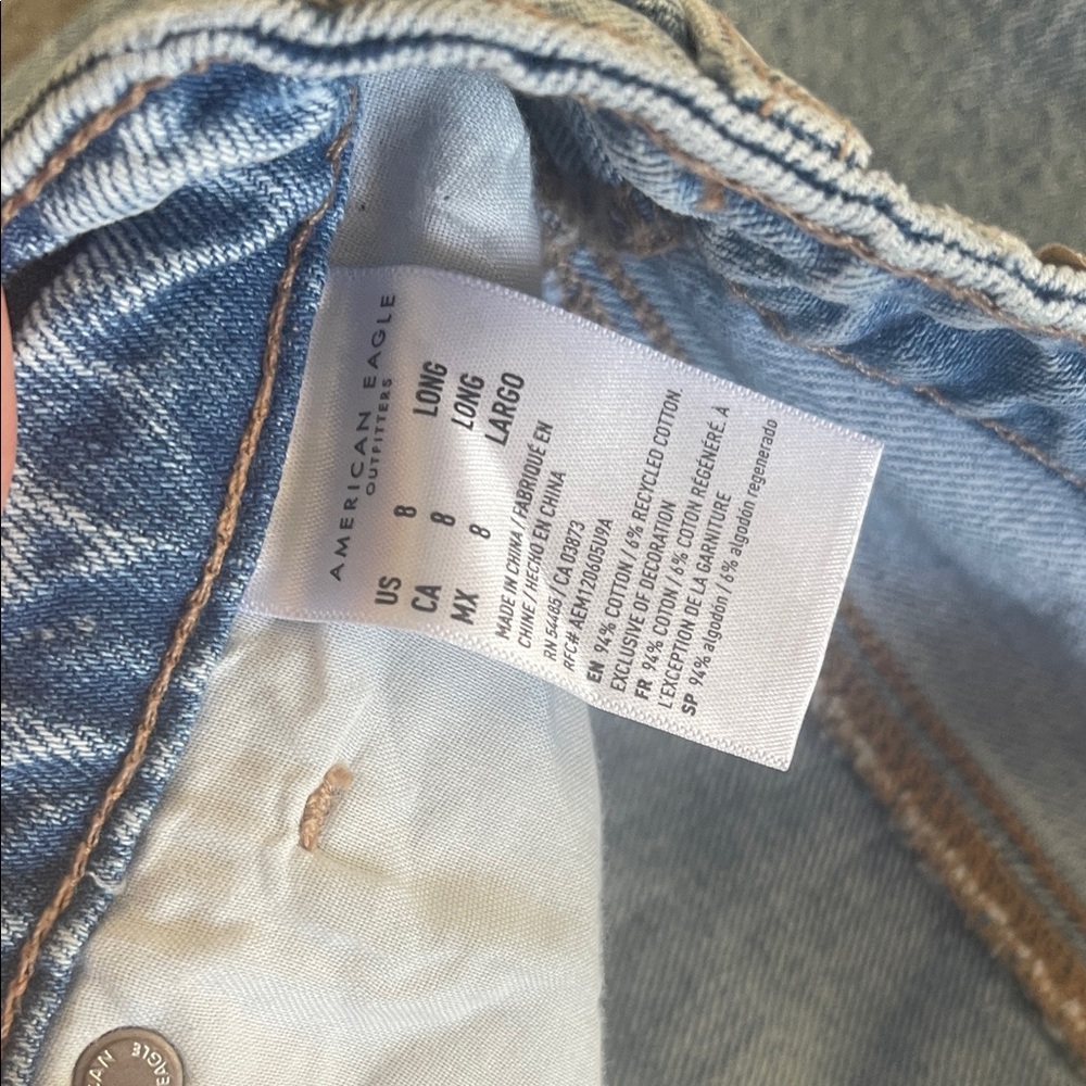 American Eagle Outfitters Light Blue Straight Jeans - Picture 4 of 4